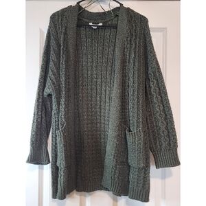 Olive green cardigan